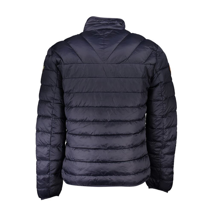 Blue Polyamide Men Jacket