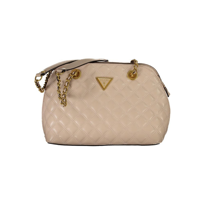 Beige Polyethylene Handbag