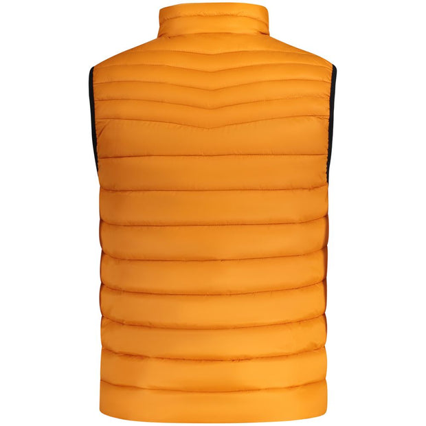 Orange Polyamide Men Jacket