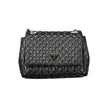 Black Polyethylene Women Handbag