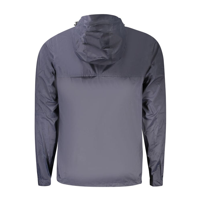 Blue Polyamide Men Jacket