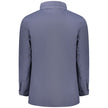 Blue Polyamide Men Jacket