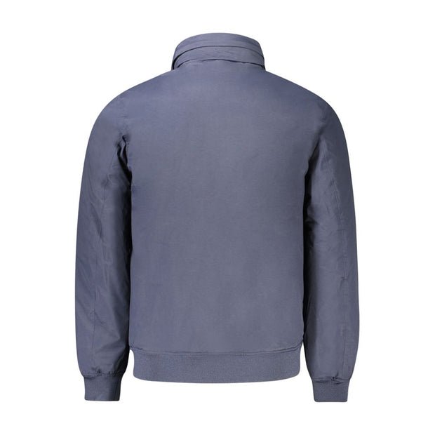 Blue Polyamide Men Jacket