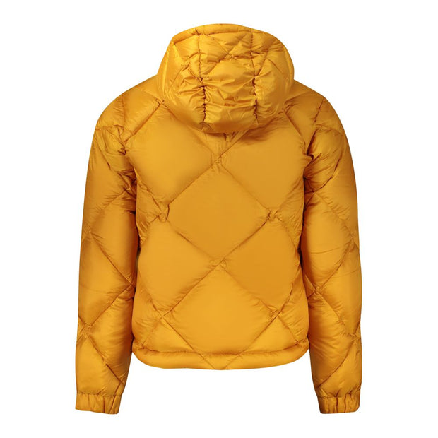 Yellow Polyester Men Jacket