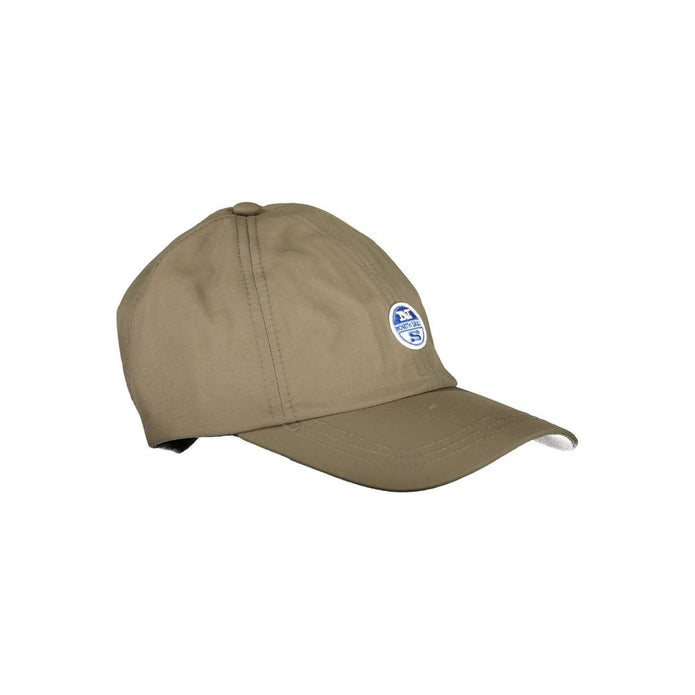 Green Polyamide Men Cap