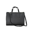 Black Polyester Women Handbag