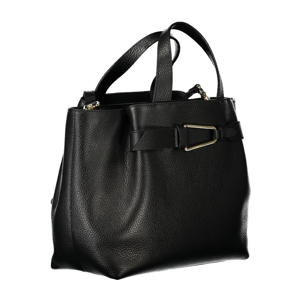 Black Leather Women Handbag