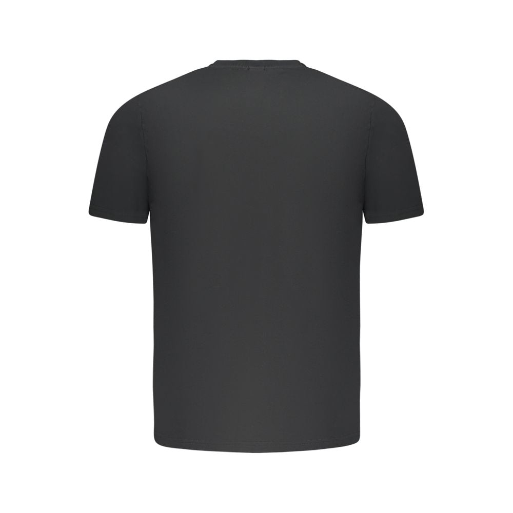 Black Cotton Men T-Shirt