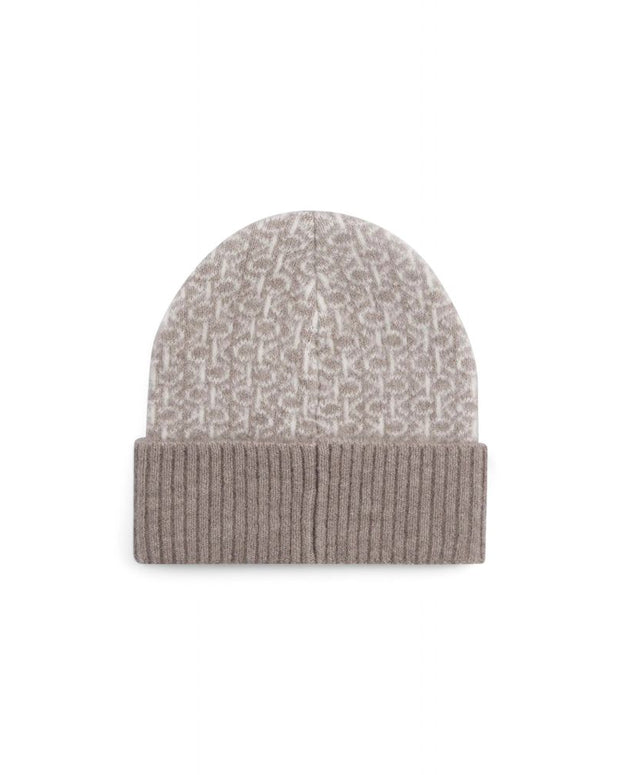 Beige Alpaca Leather Caps Baseball Hat