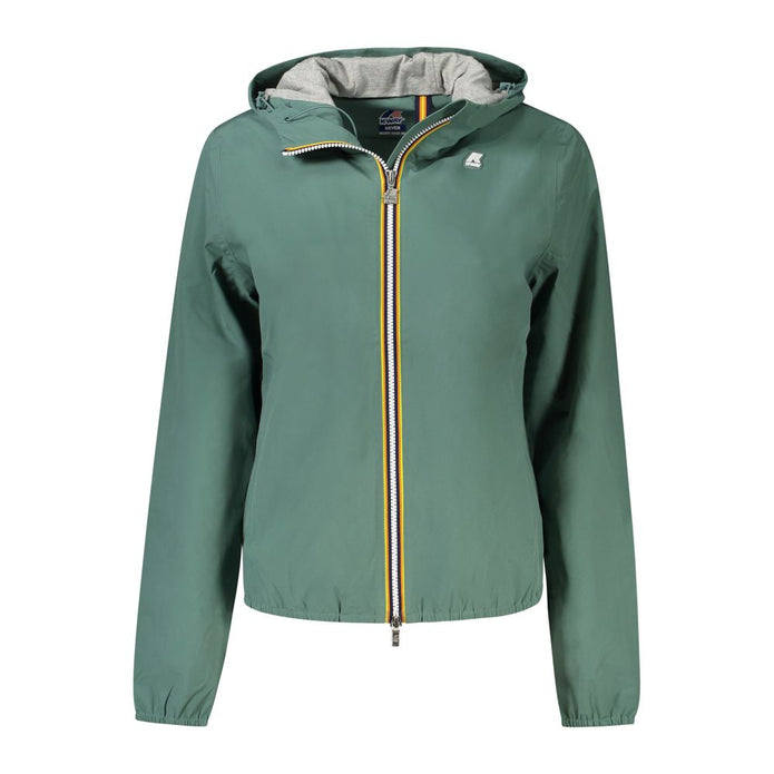 Green Polyester Women Jacket