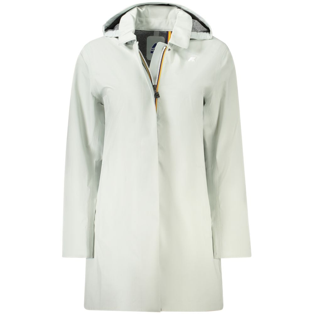 Green Polyester Women Coat