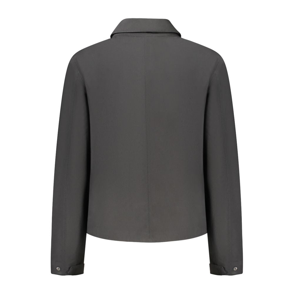 Black Polyester Women Jacket