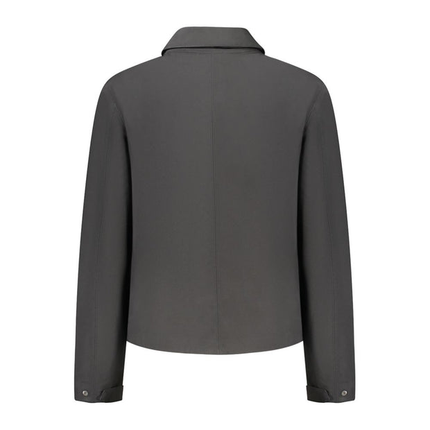 Black Polyester Women Jacket