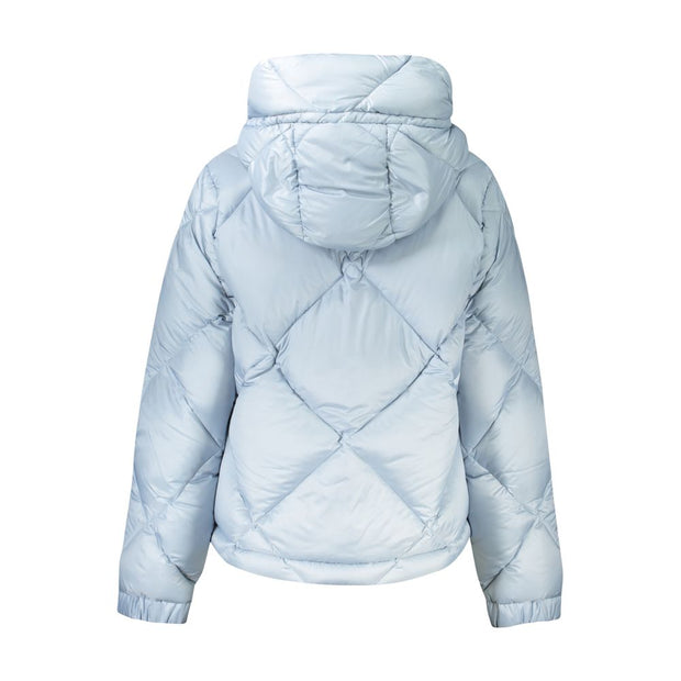 Light Blue Polyester Women Jacket