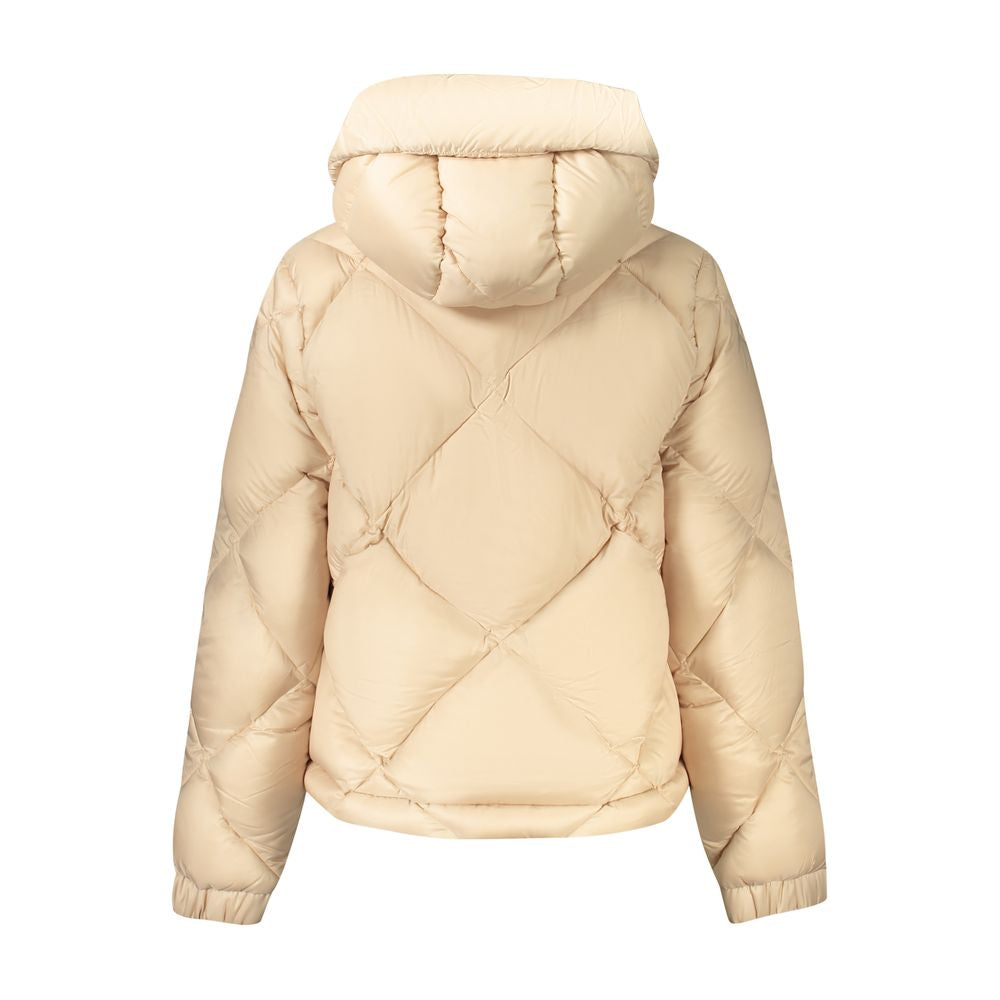 Beige Polyester Women Jacket