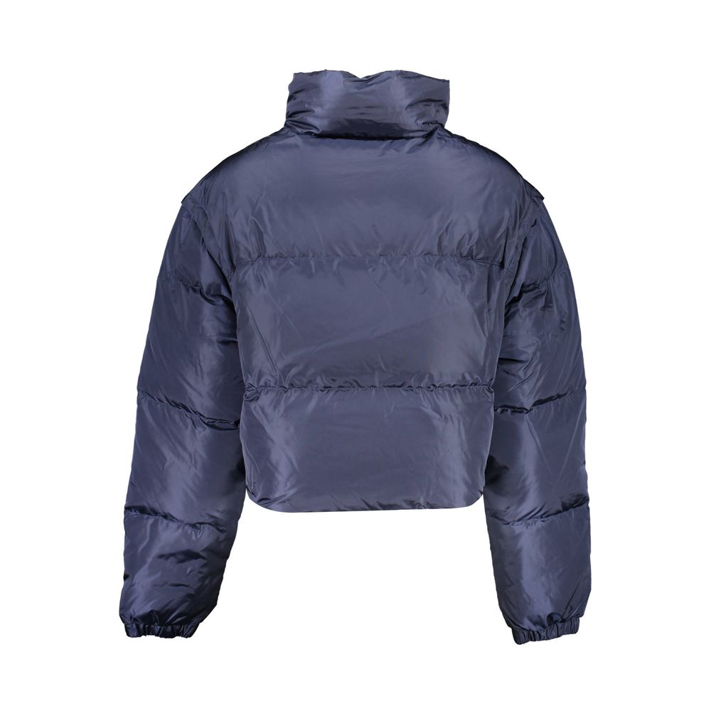 Blue Nylon Women Jacket