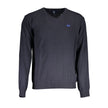 Blue Wool Men Sweater