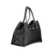 Black Polyester Women Handbag