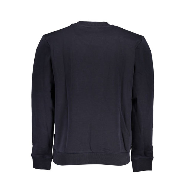 Blue Cotton Men Sweater