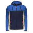 Blue Polyester Men Jacket