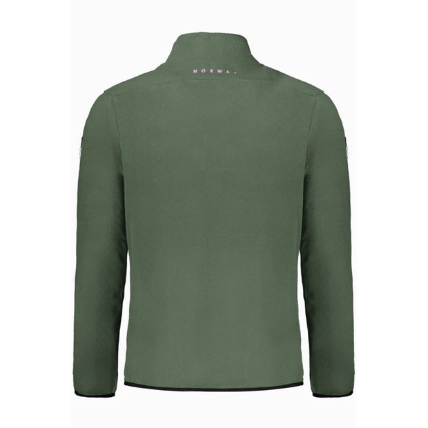 Green Polyester Men Sweater