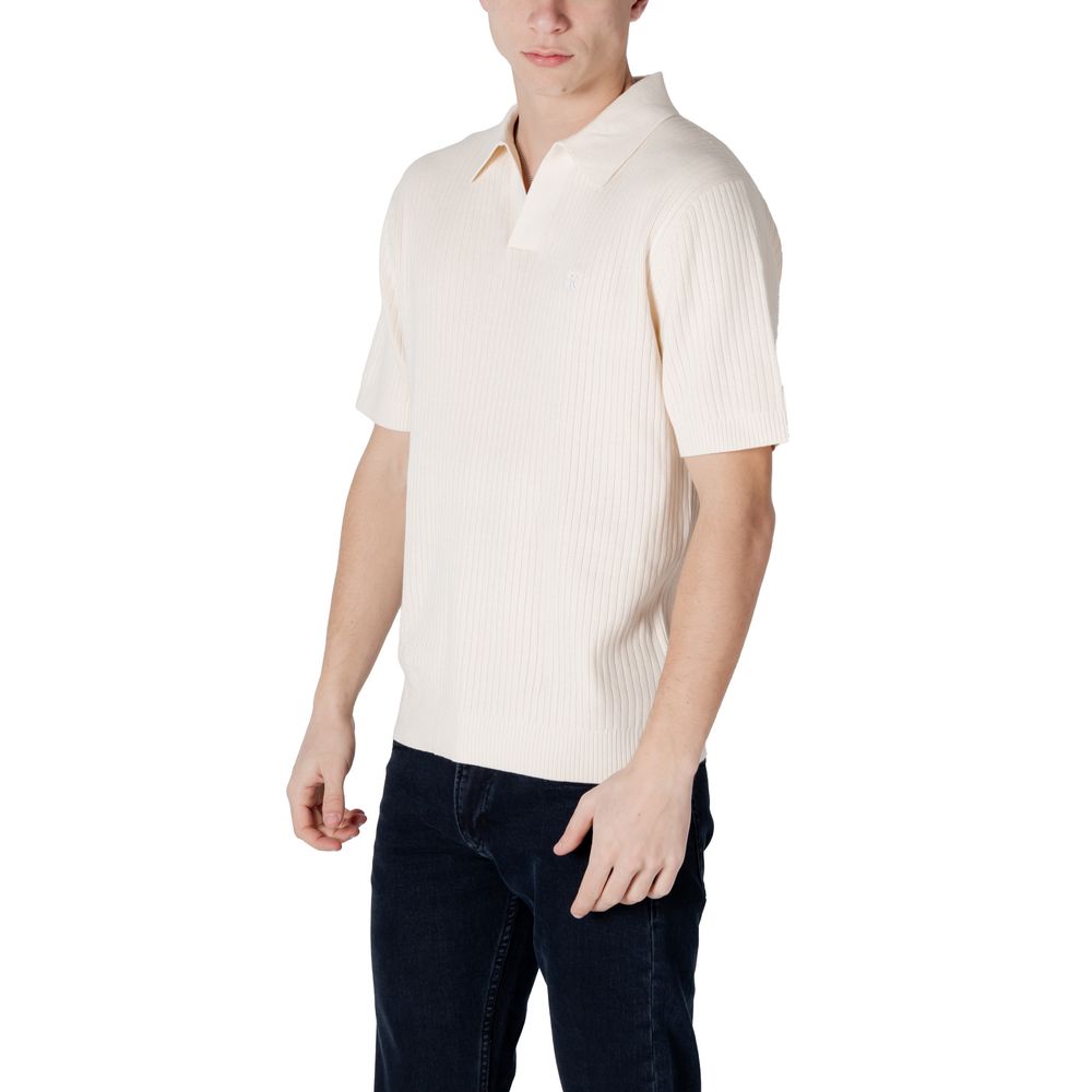 Cream Cotton T-Shirt