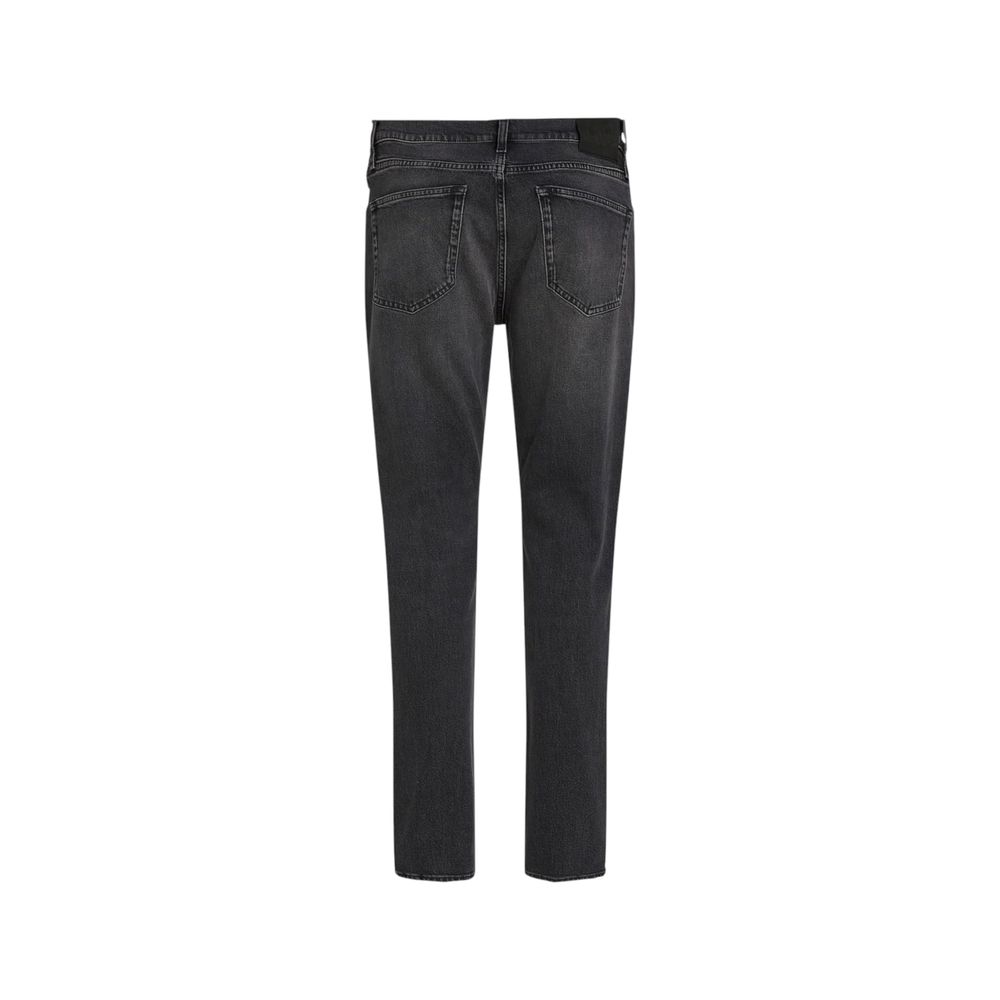 Black Cotton Jeans & Pant