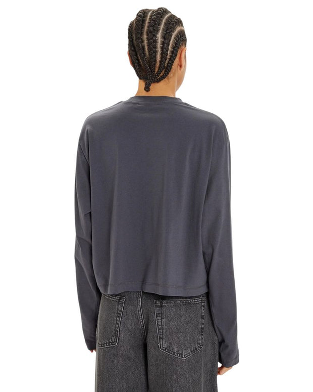 Gray Cotton Long Sleeve