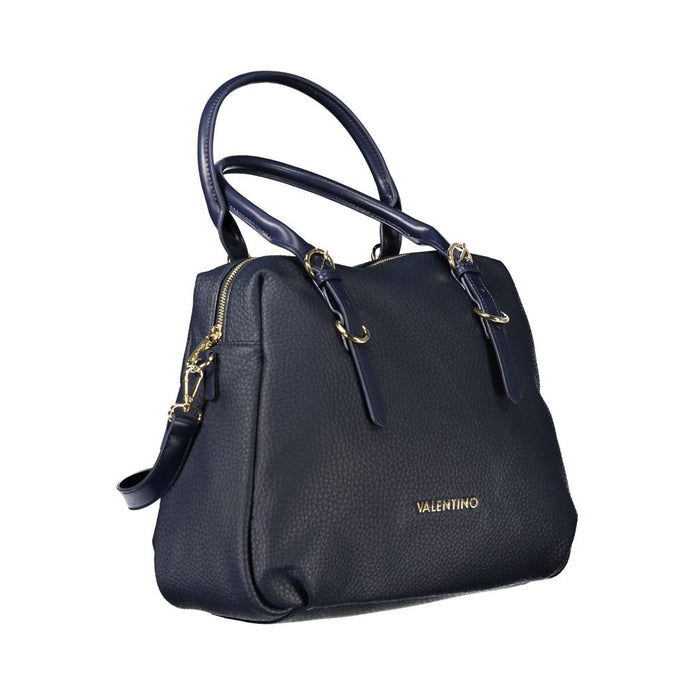 Blue Polyethylene Women Handbag