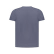 Blue Cotton Men T-Shirt