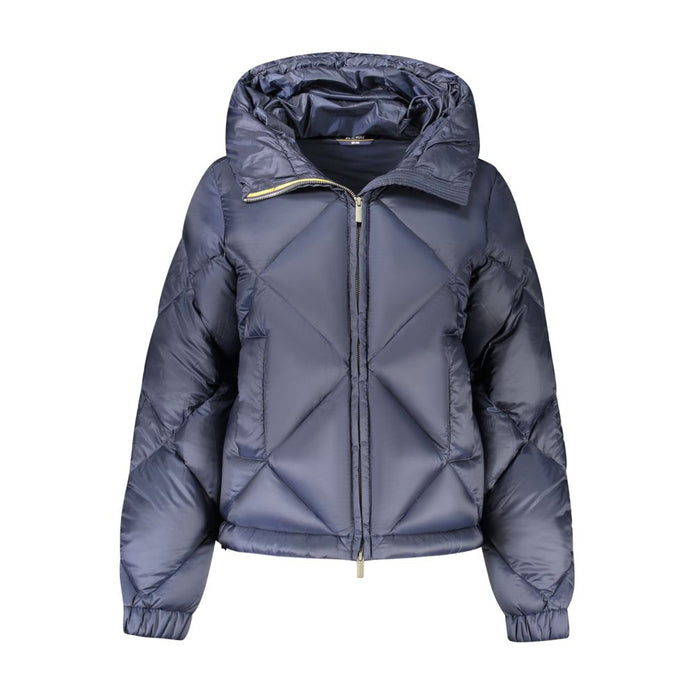 Blue Polyester Women Jacket