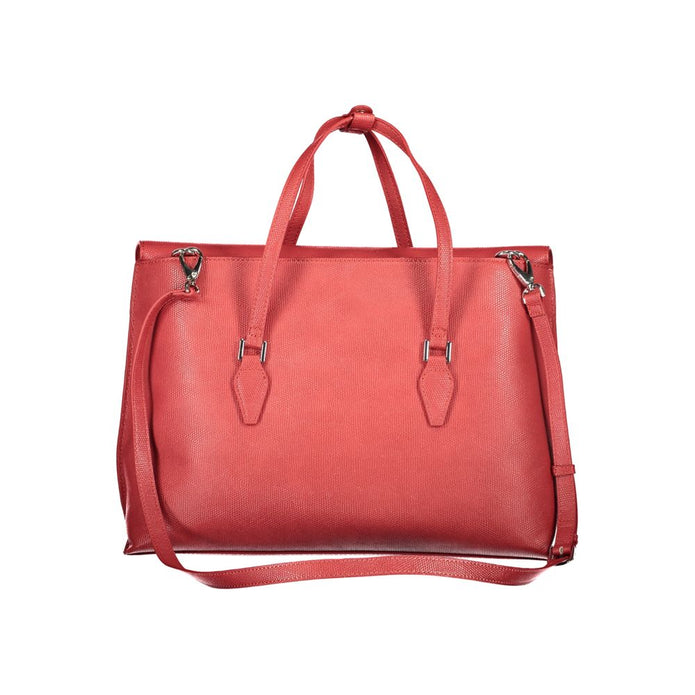 Red Polyethylene Women Handbag