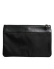 Multicolor Leopard Jacquard Logo Plaque Men Pouch Bag