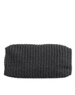 Black Large Knitted Crochet Shoulder Shopper DG Logo Bag