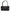 Black Leather Crystal Embellished Logo Shoulder Bag