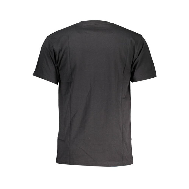 Black Cotton Men T-Shirt