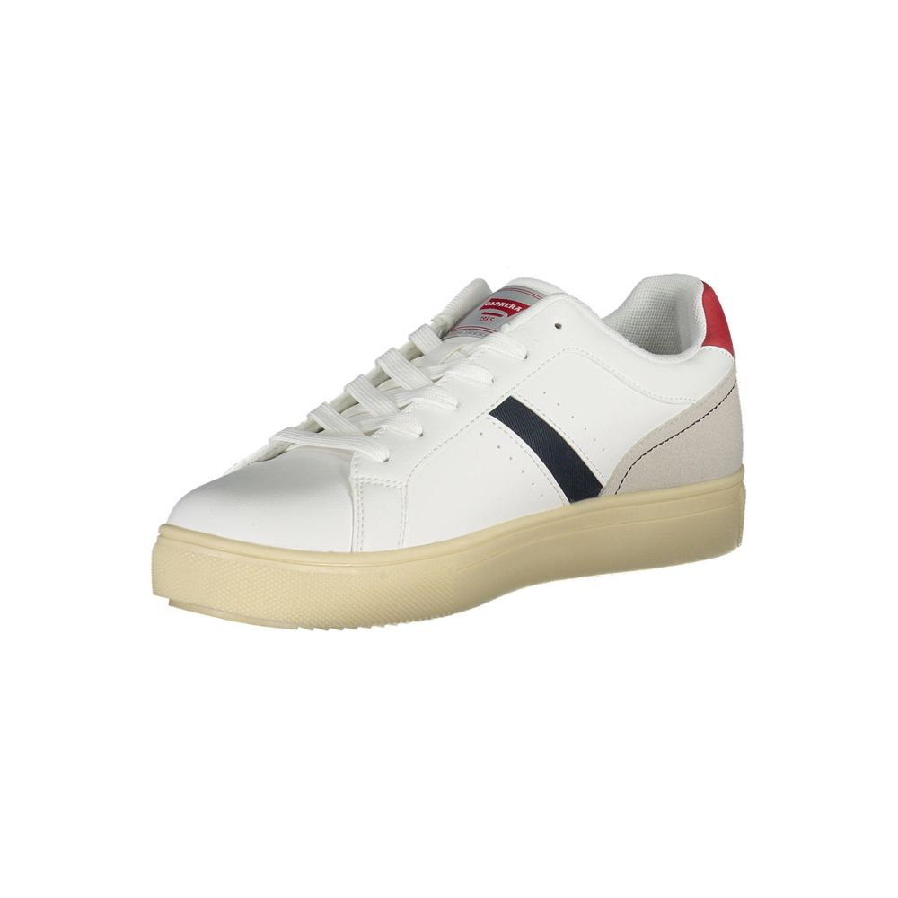 White Polyethylene Men Sneaker