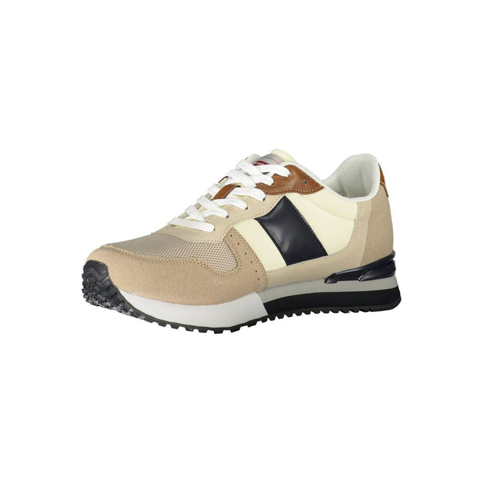 Beige Polyester Sneaker