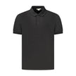 Black Cotton Men Polo Shirt