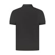 Black Cotton Men Polo Shirt