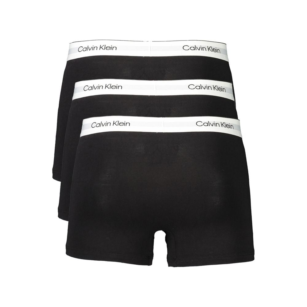 Black Cotton Men Boxer Short