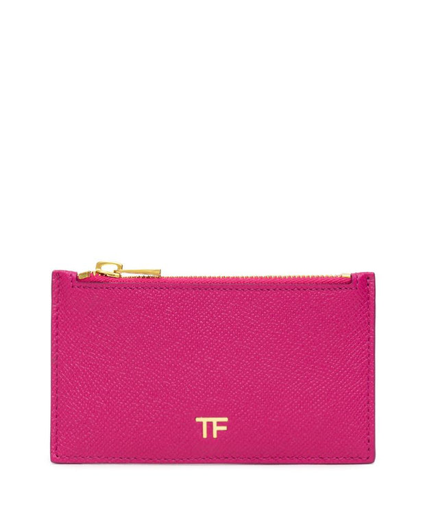 Fuchsia Leather Cardholder