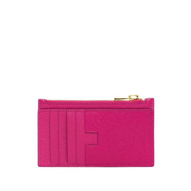 Fuchsia Leather Cardholder
