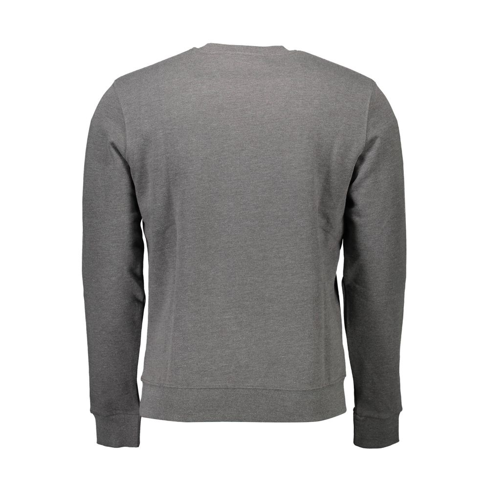 Gray Cotton Men Sweater