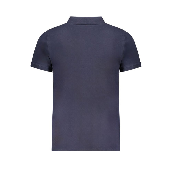 Blue Cotton Polo Shirt