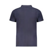 Blue Cotton Polo Shirt