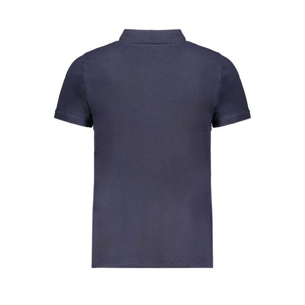 Blue Cotton Polo Shirt