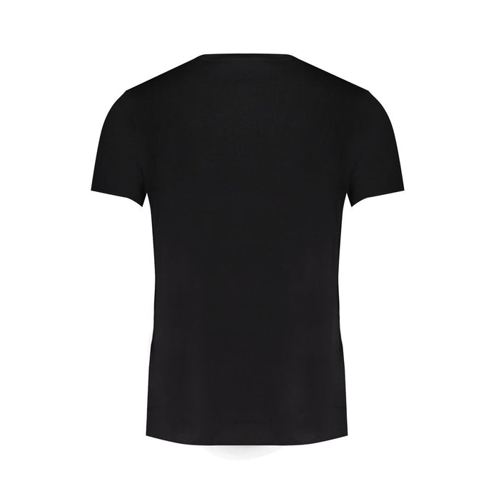 Black Cotton Men T-Shirt