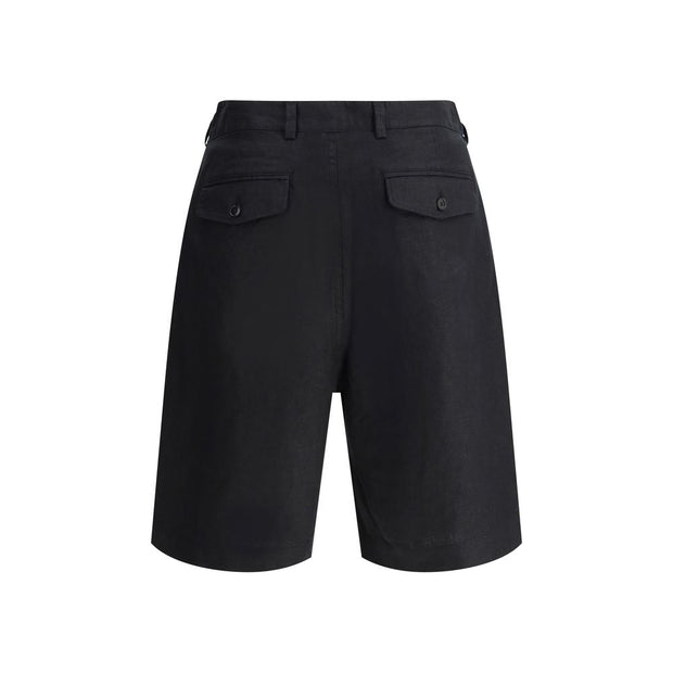 Pleated linen Shorts