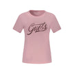 Pink Cotton Women T-Shirt